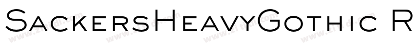 SackersHeavyGothic R字体转换